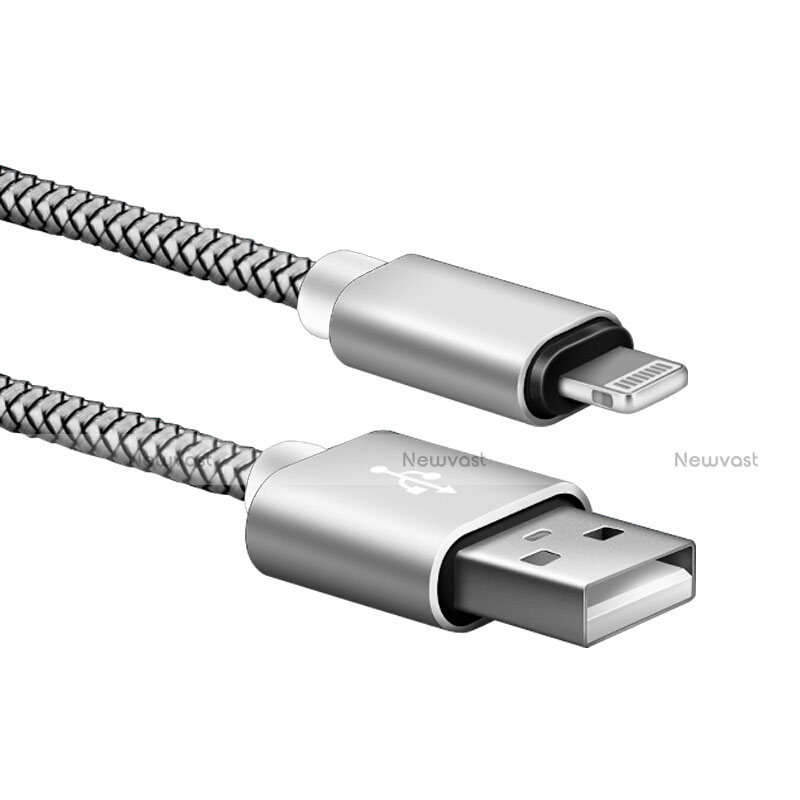 Charger USB Data Cable Charging Cord L07 for Apple iPad 10.2 (2020) Silver