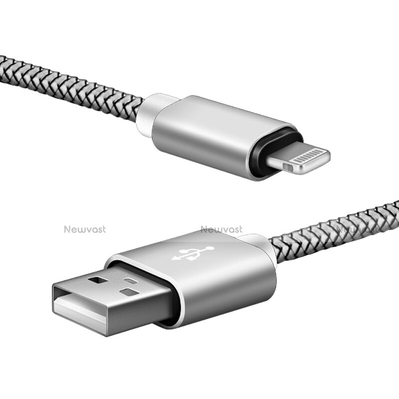 Charger USB Data Cable Charging Cord L07 for Apple iPad 10.2 (2020) Silver