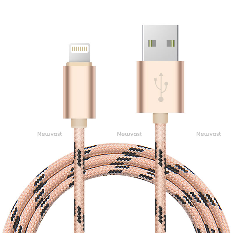 Charger USB Data Cable Charging Cord L10 for Apple iPhone 5C Gold