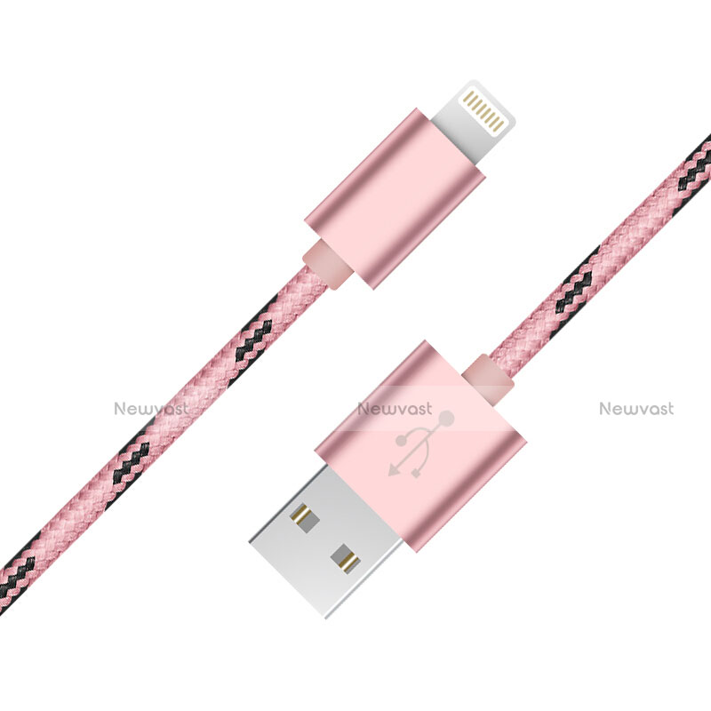 Charger USB Data Cable Charging Cord L10 for Apple iPhone 6 Plus Pink