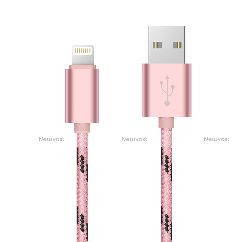 Charger USB Data Cable Charging Cord L10 for Apple iPhone Xs Max Pink