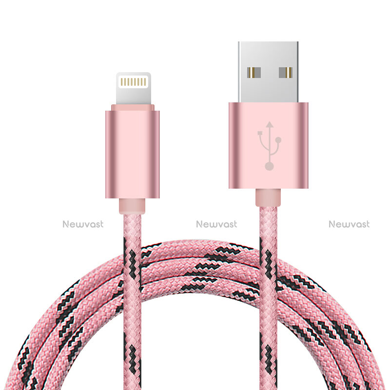 Charger USB Data Cable Charging Cord L10 for Apple iPhone Xs Pink