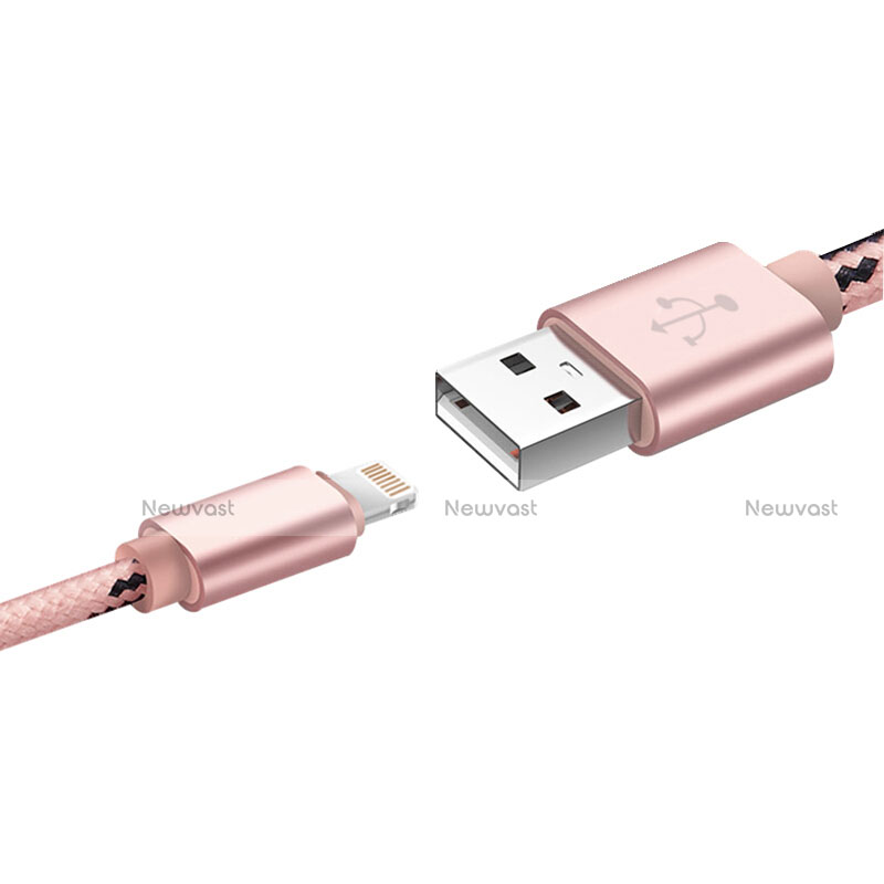 Charger USB Data Cable Charging Cord L10 for Apple iPhone Xs Pink