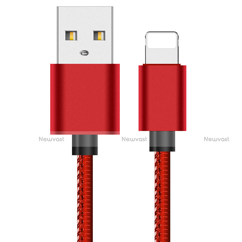 Charger USB Data Cable Charging Cord L11 for Apple iPhone Xs Red