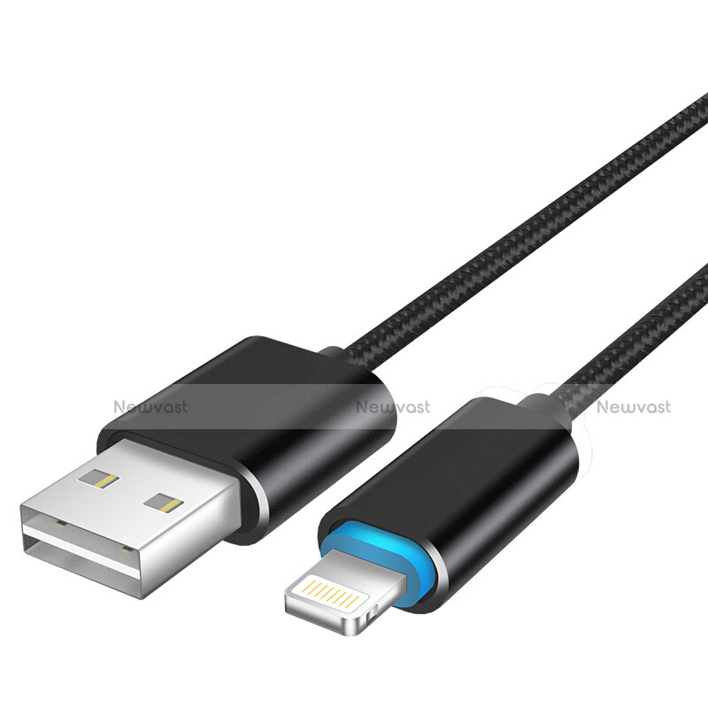 Charger USB Data Cable Charging Cord L13 for Apple iPad 10.2 (2020) Black