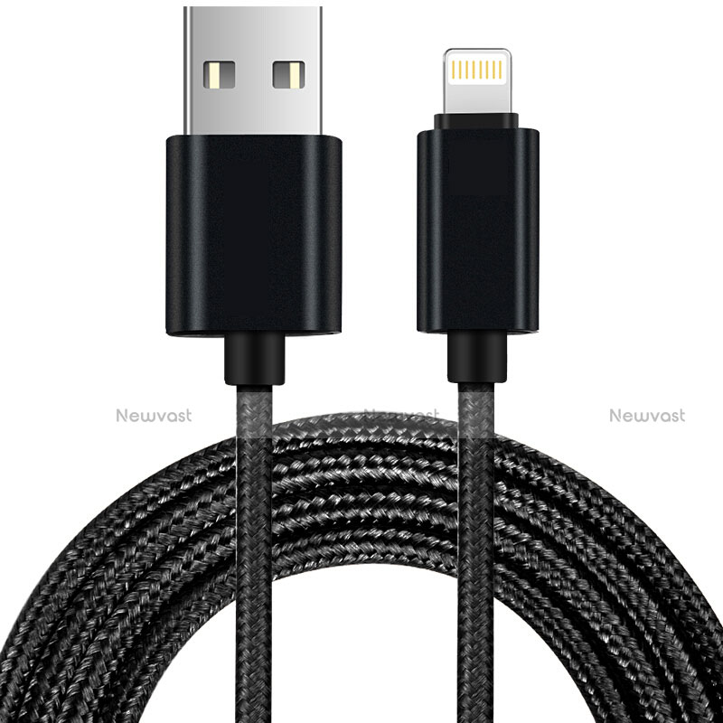 Charger USB Data Cable Charging Cord L13 for Apple iPhone Xs Black