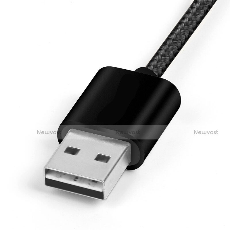 Charger USB Data Cable Charging Cord L13 for Apple iPhone Xs Black