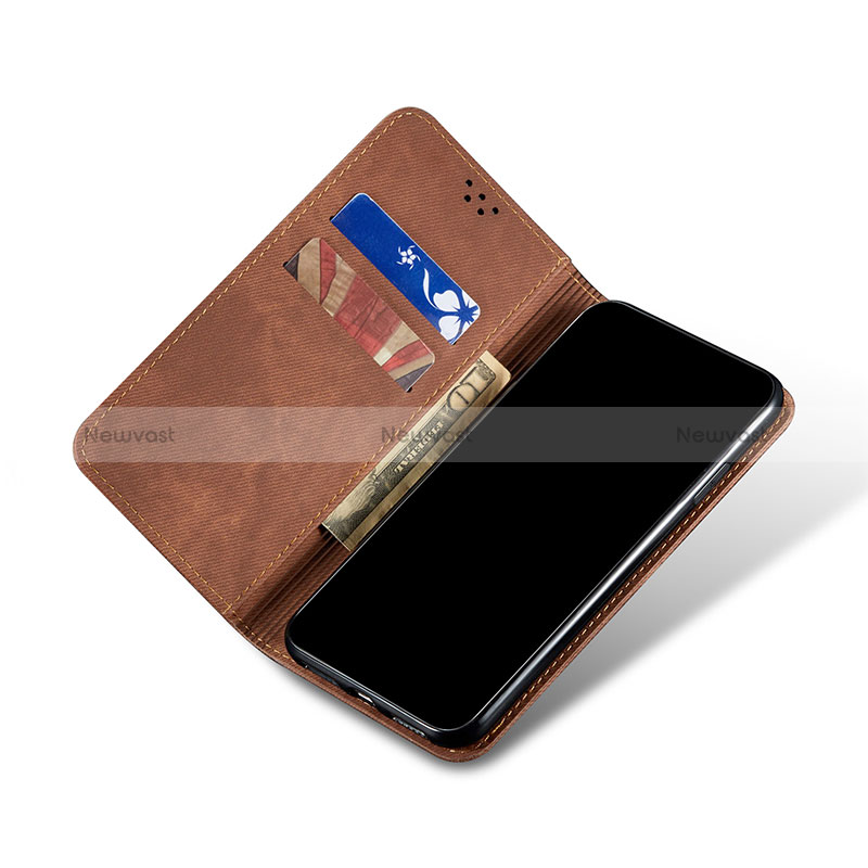 Cloth Case Stands Flip Cover B01S for Vivo Y12s