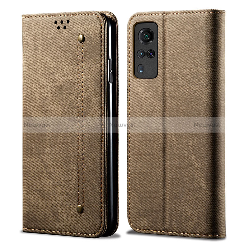 Cloth Case Stands Flip Cover B01S for Vivo Y31 (2021)