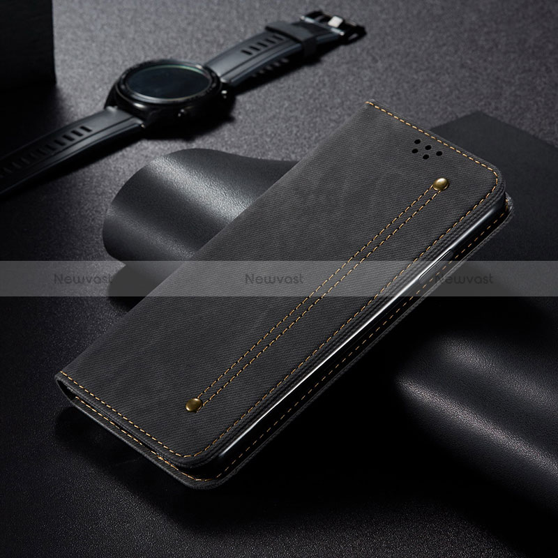 Cloth Case Stands Flip Cover B01S for Xiaomi Mi 11T 5G Black