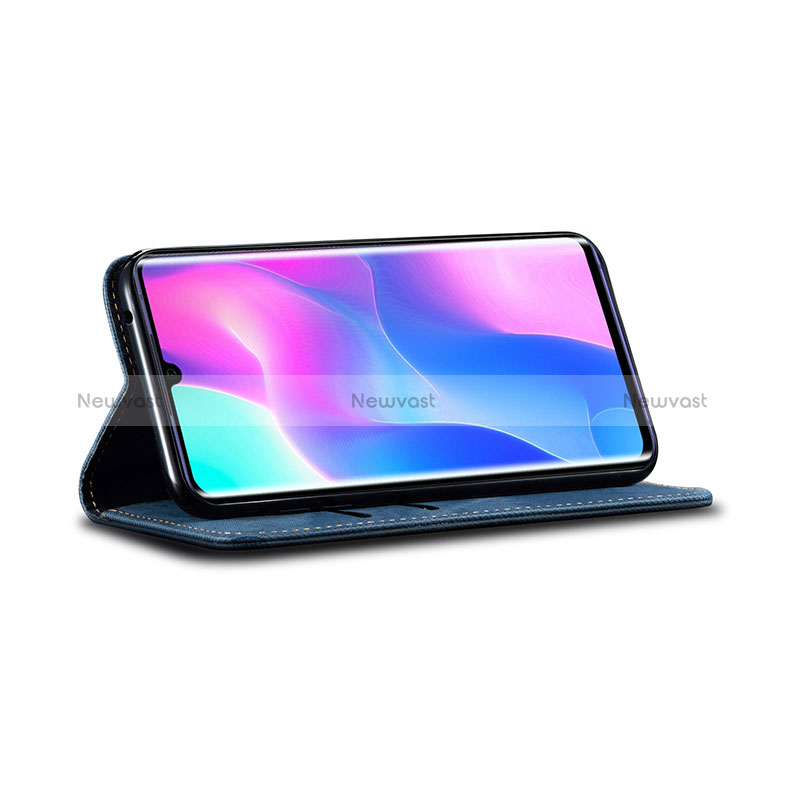 Cloth Case Stands Flip Cover B01S for Xiaomi Mi Note 10 Lite