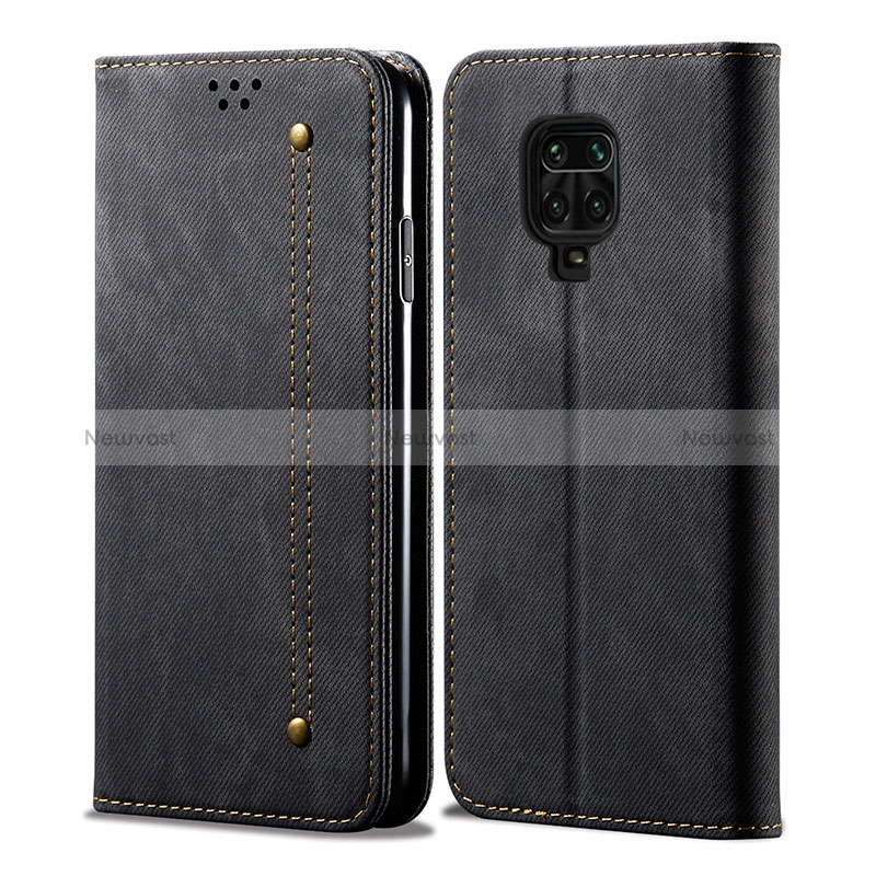 Cloth Case Stands Flip Cover B01S for Xiaomi Poco M2 Pro Black