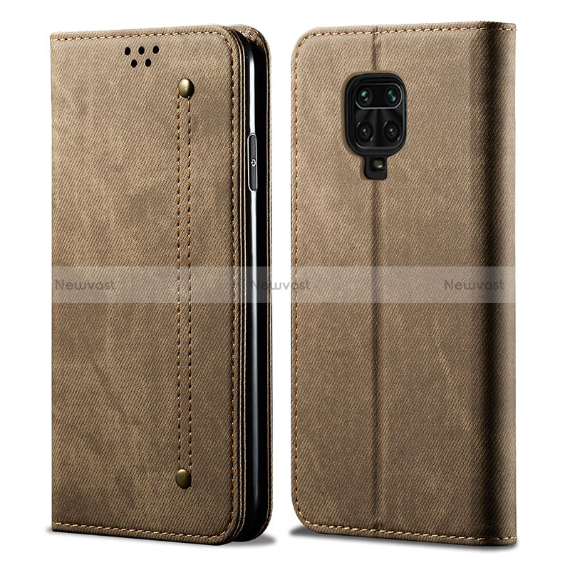 Cloth Case Stands Flip Cover B01S for Xiaomi Poco M2 Pro Khaki