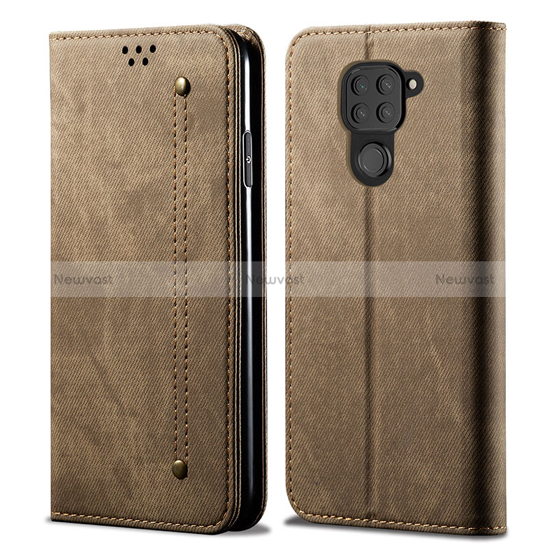 Cloth Case Stands Flip Cover B01S for Xiaomi Redmi 10X 4G Khaki