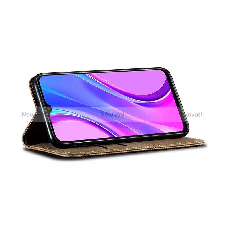 Cloth Case Stands Flip Cover B01S for Xiaomi Redmi 9 Prime India