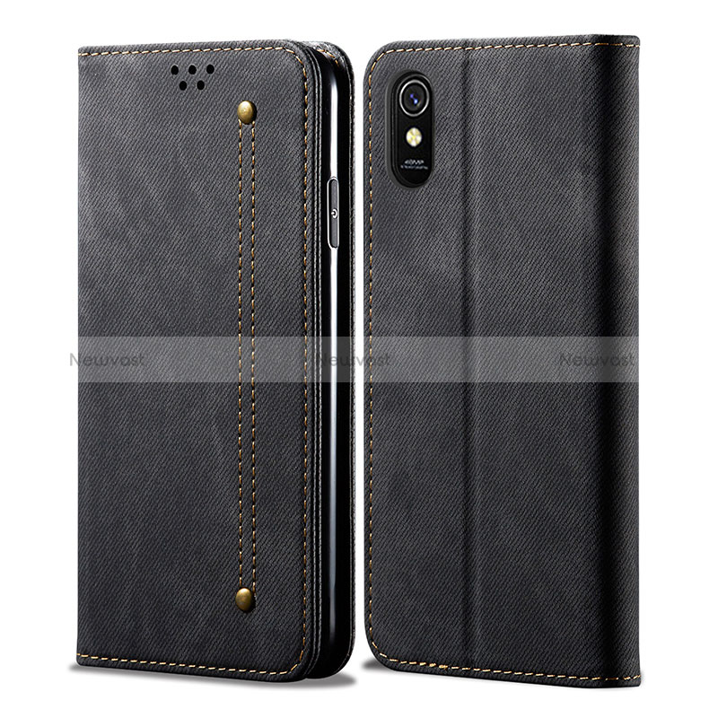 Cloth Case Stands Flip Cover B01S for Xiaomi Redmi 9A