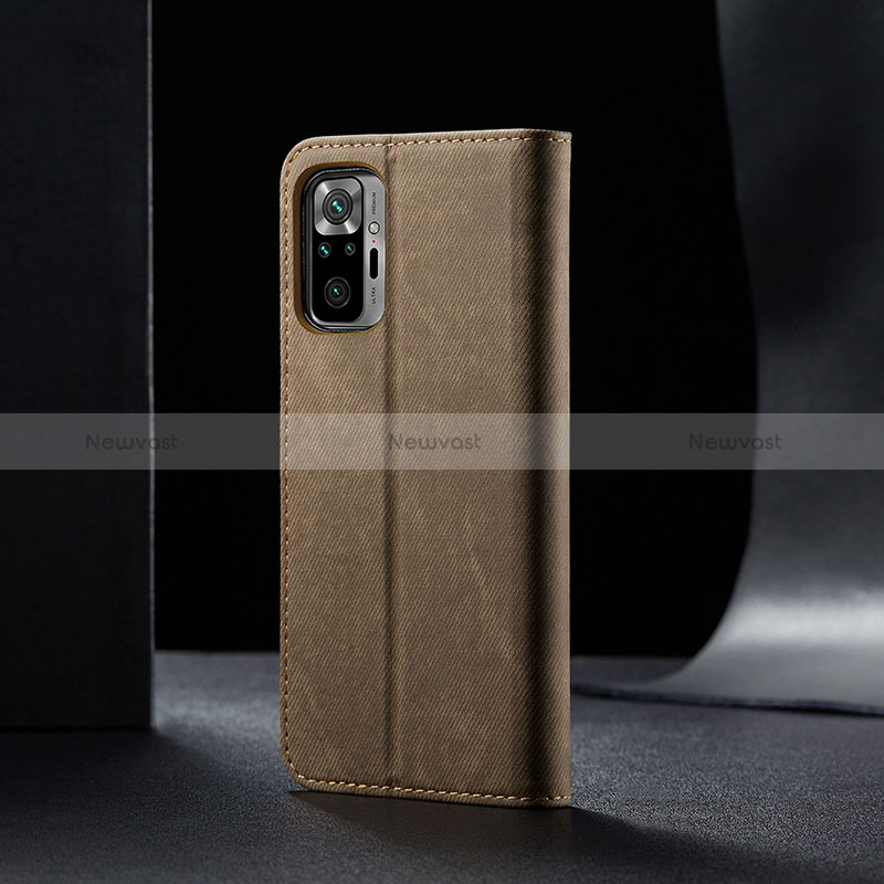 Cloth Case Stands Flip Cover B01S for Xiaomi Redmi Note 10 4G