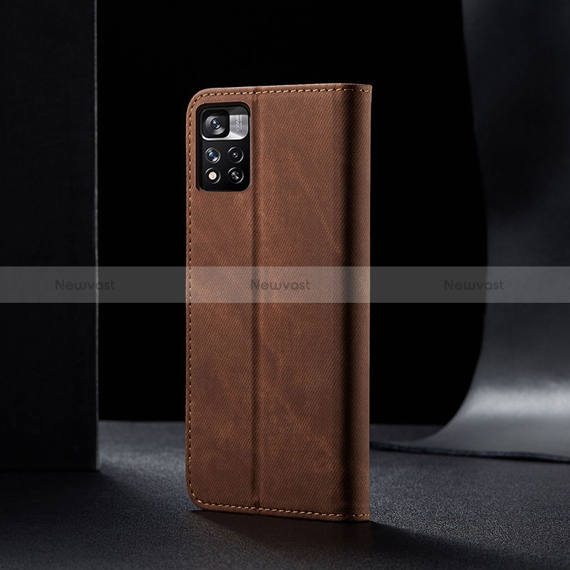 Cloth Case Stands Flip Cover B01S for Xiaomi Redmi Note 11 5G