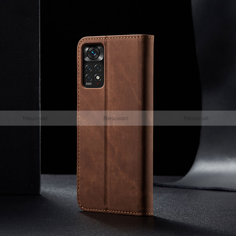Cloth Case Stands Flip Cover B01S for Xiaomi Redmi Note 11 Pro 5G