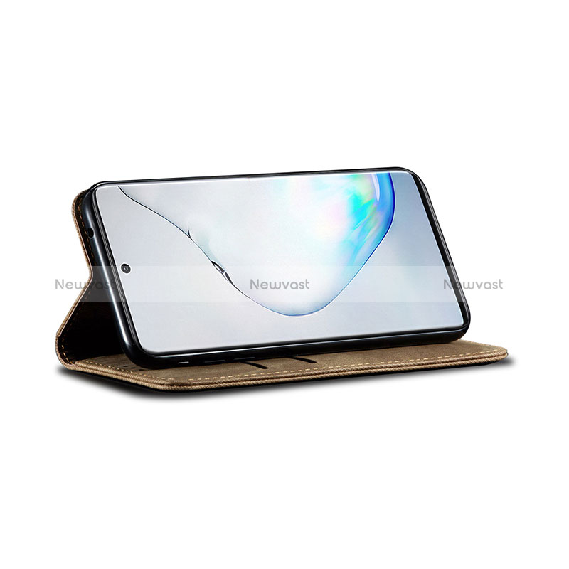 Cloth Case Stands Flip Cover B02S for Samsung Galaxy M60s