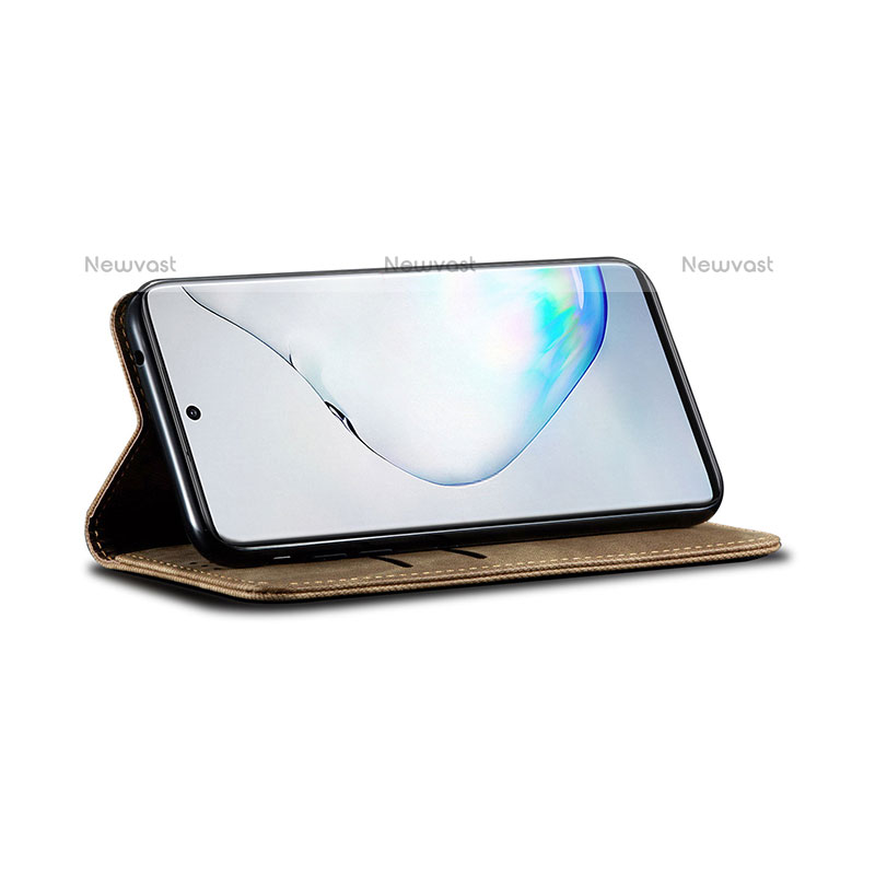 Cloth Case Stands Flip Cover B02S for Samsung Galaxy Note 10 Lite