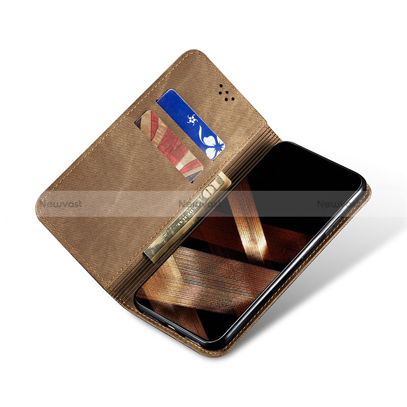 Cloth Case Stands Flip Cover B03S for Samsung Galaxy S24 Ultra 5G