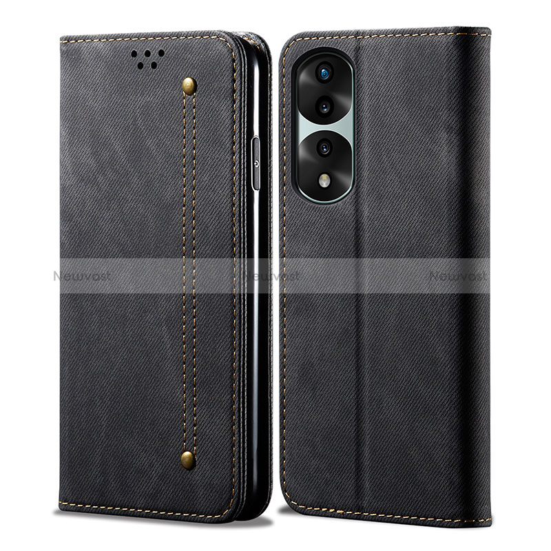 Cloth Case Stands Flip Cover for Huawei Honor 70 Pro 5G