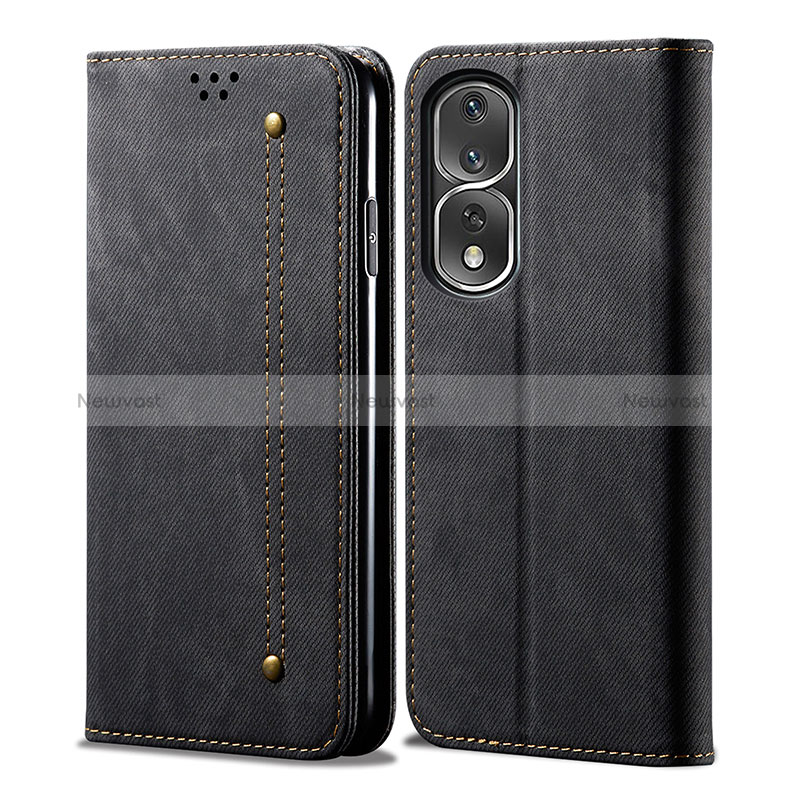 Cloth Case Stands Flip Cover for Huawei Honor 80 Pro 5G