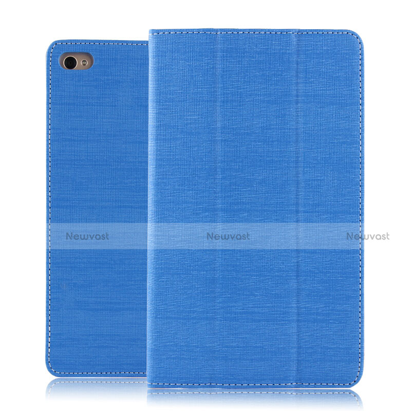 Cloth Case Stands Flip Cover for Huawei Mediapad M2 8 M2-801w M2-803L M2-802L Blue