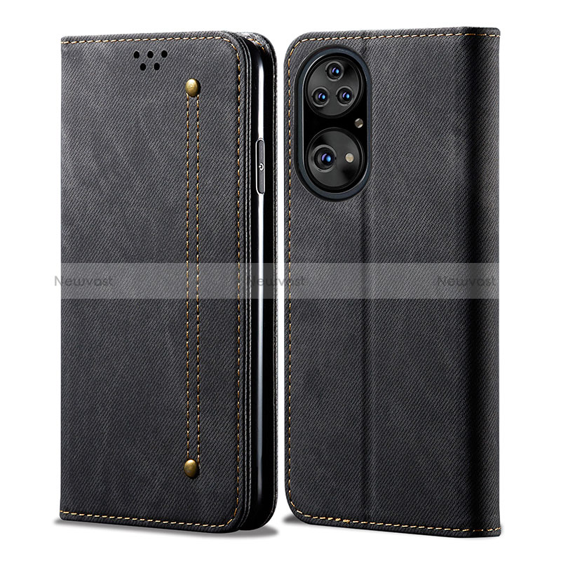 Cloth Case Stands Flip Cover for Huawei P50 Pro