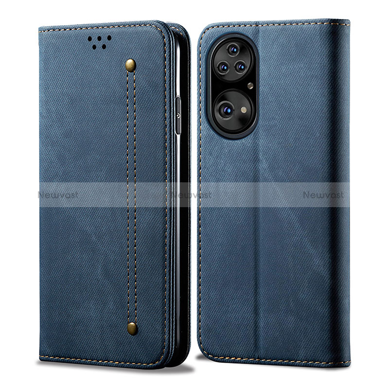 Cloth Case Stands Flip Cover for Huawei P50 Pro