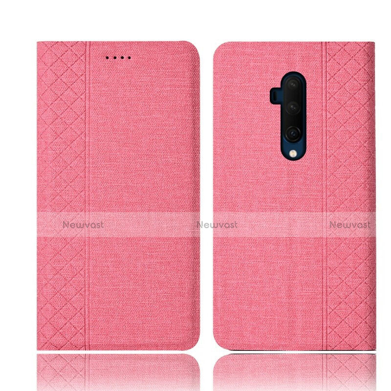 Cloth Case Stands Flip Cover for OnePlus 7T Pro 5G