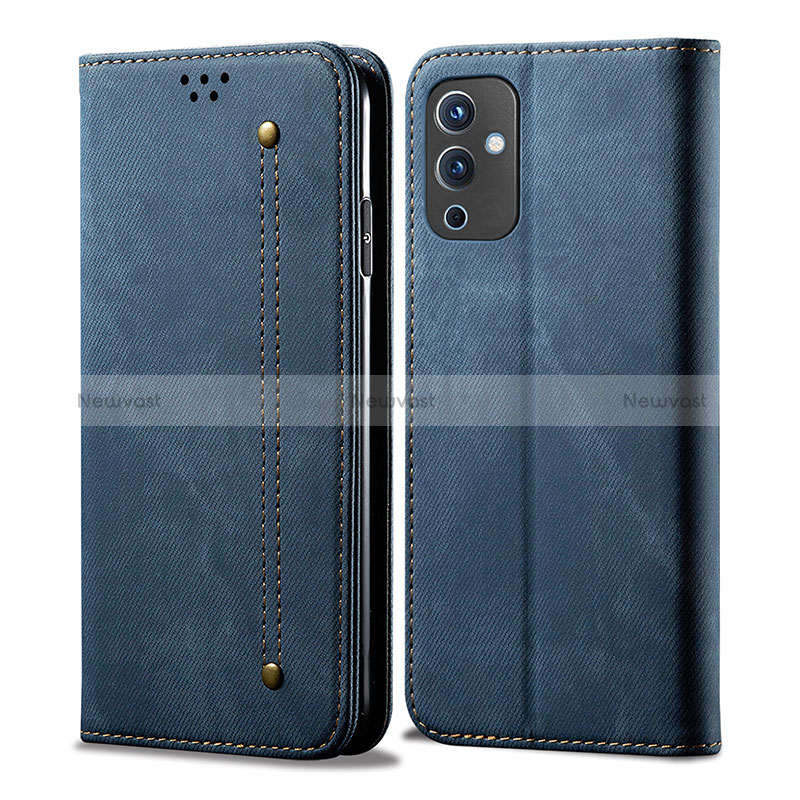 Cloth Case Stands Flip Cover for OnePlus 9 5G