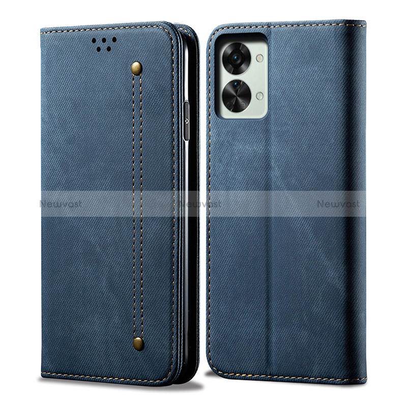 Cloth Case Stands Flip Cover for OnePlus Nord 2T 5G