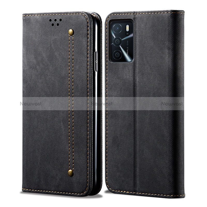 Cloth Case Stands Flip Cover for Oppo A16