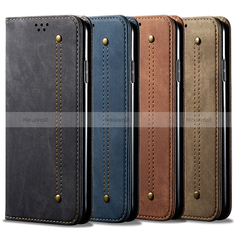 Cloth Case Stands Flip Cover for Oppo A77 5G