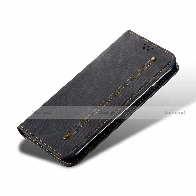 Cloth Case Stands Flip Cover for Oppo F17 Pro