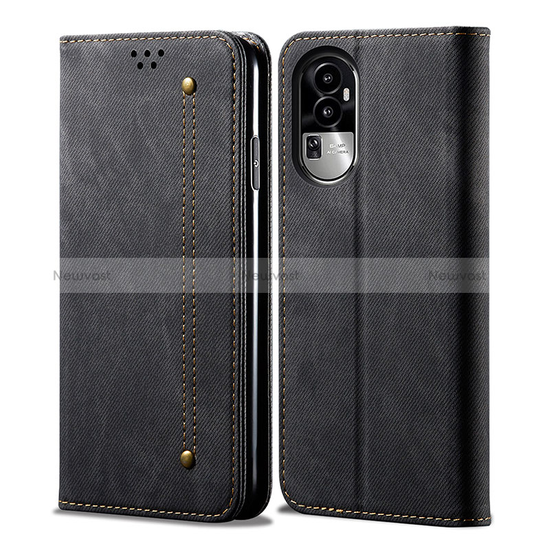 Cloth Case Stands Flip Cover for Oppo Reno10 Pro+ Plus 5G