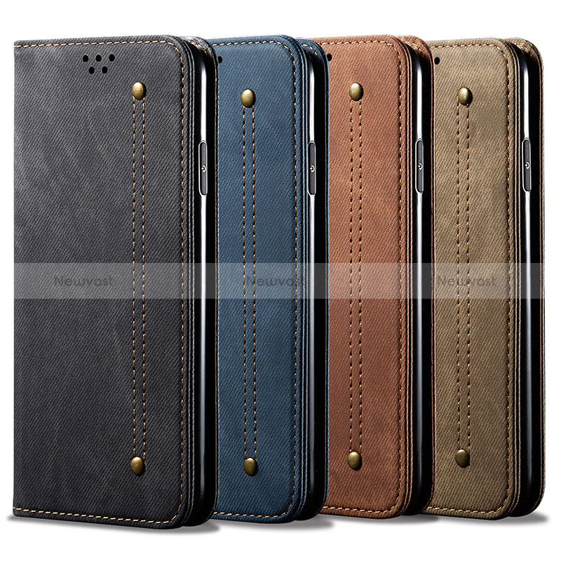 Cloth Case Stands Flip Cover for Oppo Reno6 5G