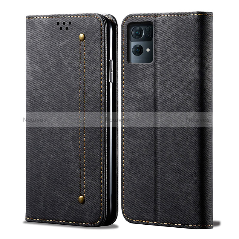 Cloth Case Stands Flip Cover for Oppo Reno7 Pro 5G