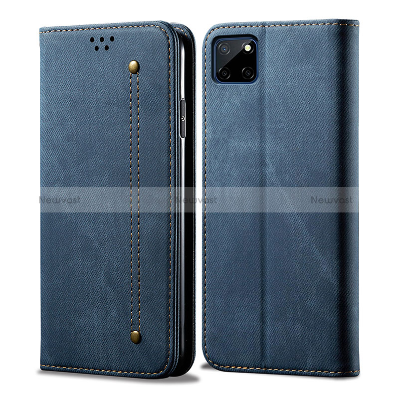 Cloth Case Stands Flip Cover for Realme C21Y