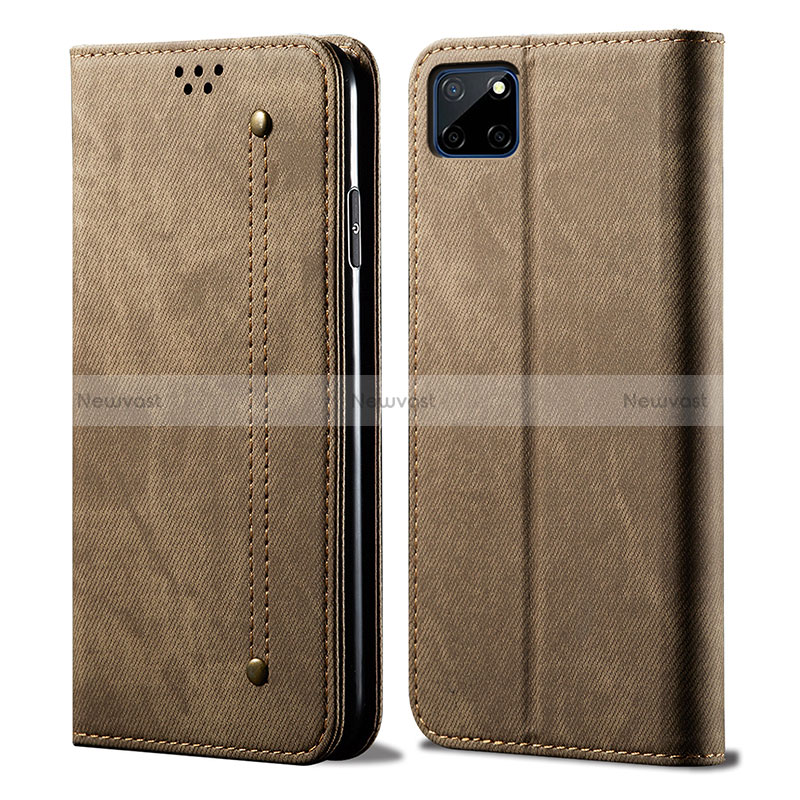 Cloth Case Stands Flip Cover for Realme C25Y India