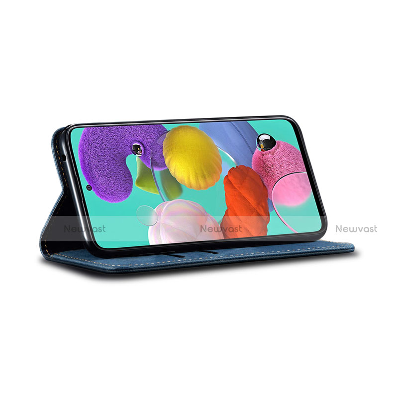 Cloth Case Stands Flip Cover for Samsung Galaxy A71 5G