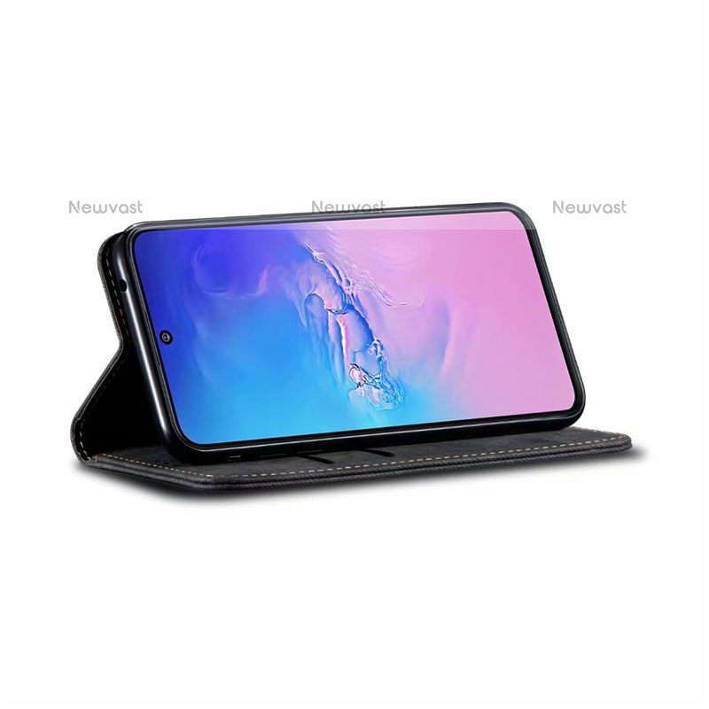 Cloth Case Stands Flip Cover for Samsung Galaxy A91