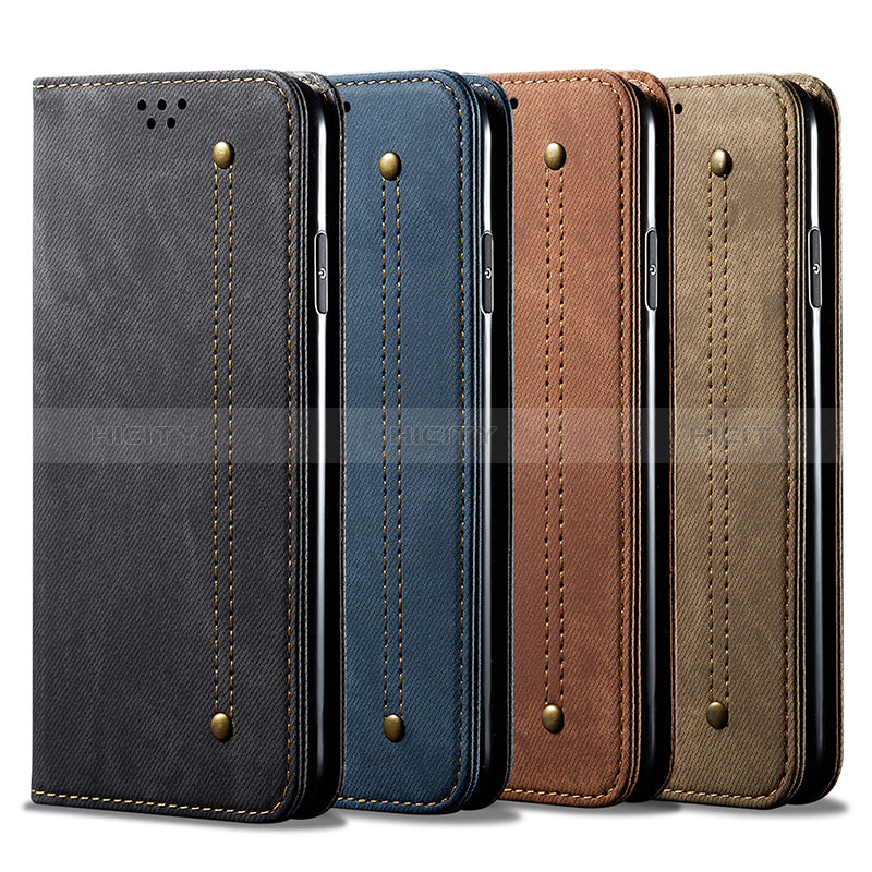 Cloth Case Stands Flip Cover for Samsung Galaxy F42 5G