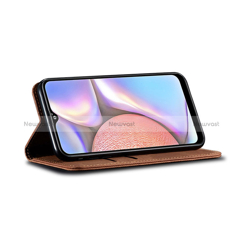 Cloth Case Stands Flip Cover for Samsung Galaxy M01s