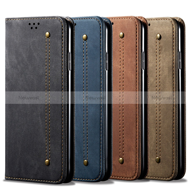 Cloth Case Stands Flip Cover for Samsung Galaxy M04