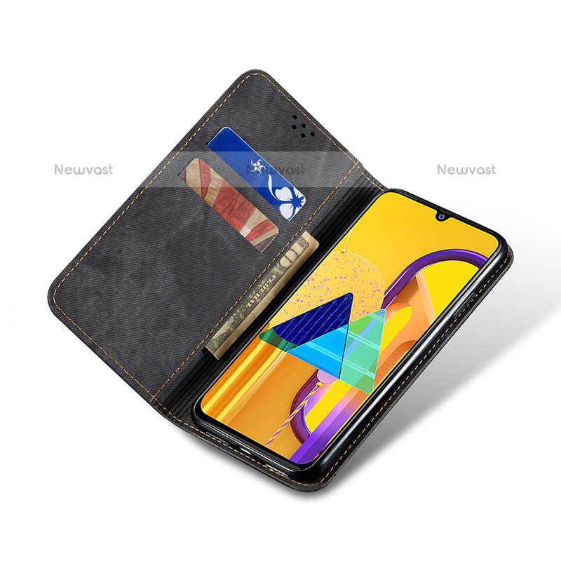 Cloth Case Stands Flip Cover for Samsung Galaxy M21