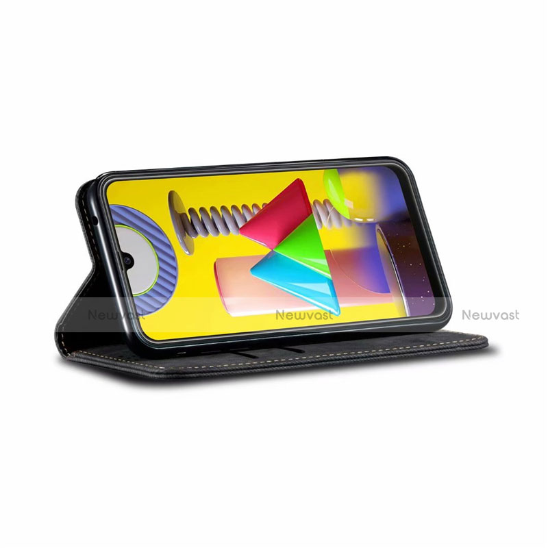 Cloth Case Stands Flip Cover for Samsung Galaxy M21s