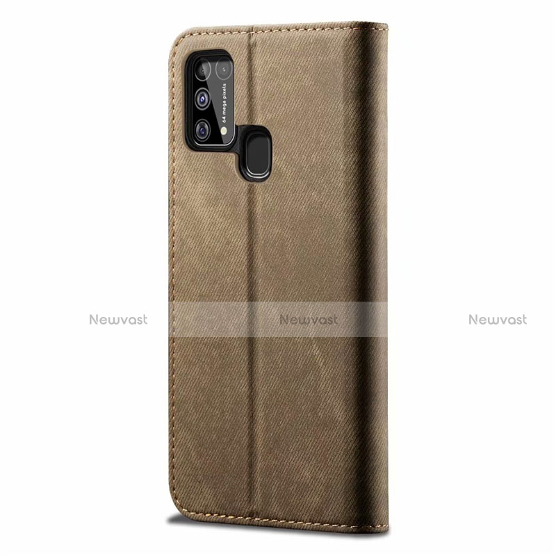 Cloth Case Stands Flip Cover for Samsung Galaxy M21s